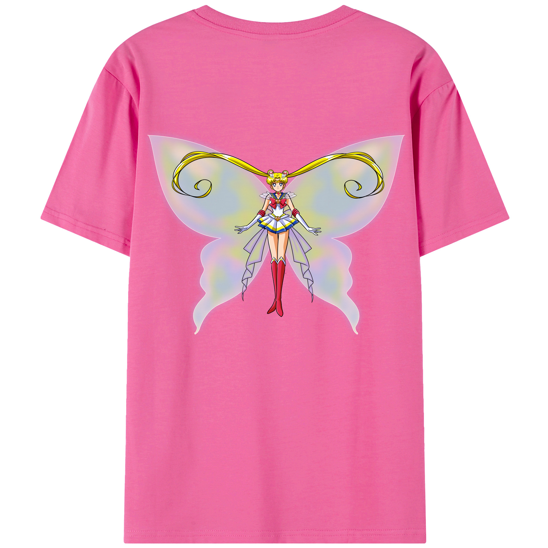 （画像用） 美少女戦士セーラームーン 月野 うさぎ つきの うさぎ Sailor Moon Tsukino Usagi レディース半袖Tシャツ(バックプリント)